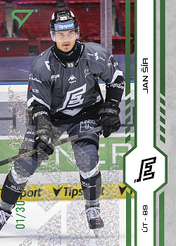 Jan Sir Karlovy Vary Tipsport ELH 2024/25 SportZoo 2. serie Green Glitter /30 #339
